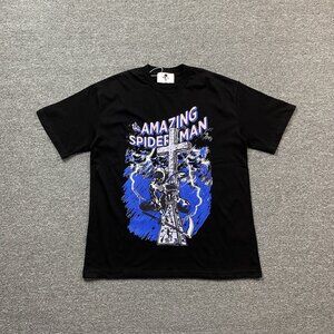 Warren Lotas Spider Man Themed Black T Shirt